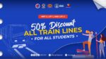 DOTr hikes student train discount to 50% until 2028