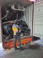 Smuggled vehicles declared as car parts seized