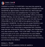 Trump Announces Iran-Israel Ceasefire Deal