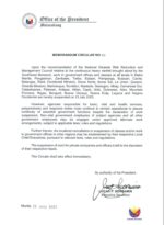 Malacanang orders work, class suspension in Metro Manila, 36 provinces