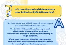 Big withdrawals still easy under new BSP rules
