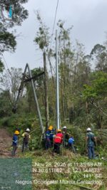 Negros Power restores electricity across Central Negros after typhoons