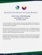 Earth Hour 2026: DENR urges Filipinos to act as heat, floods, and power costs rise Earth Hour 2026: DENR urges Filipinos to act as heat, floods, and power costs rise