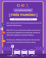 Free parking offered for LRT-2 passengers starting April 27 Free parking offered for LRT-2 passengers starting April 27