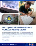 DICT opens poll tech council nominations DICT opens poll tech council nominations