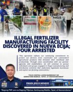 Police bust illegal fertilizer plant in Nueva Ecija, seize P900,000 goods Police bust illegal fertilizer plant in Nueva Ecija, seize P900,000 goods
