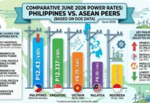Philippines records highest June electricity rates in ASEAN, driven by supply shortages