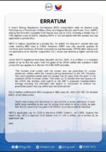 Negros Power compliant with allowable system losses cap, ERC clarifies Negros Power compliant with allowable system losses cap, ERC clarifies
