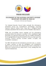 NSC probes P319M China-linked Cale88 remittances NSC probes P319M China-linked Cale88 remittances